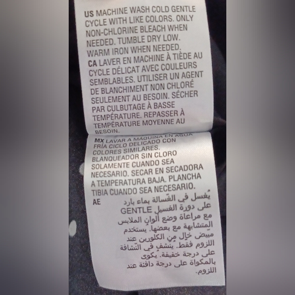 NWT Bar III XL Sky Dream Floral Eclipse B/W Slvls Drop Waist Ruffled Mini Dress - Picture 11 of 15